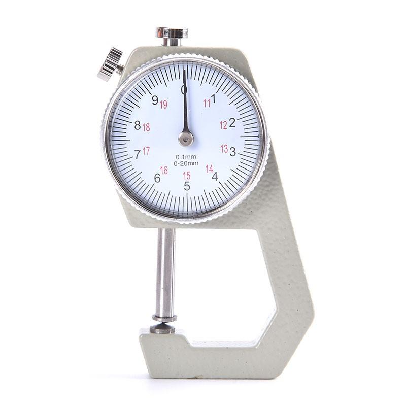 Leather Thickness Gauge Measuring Tools 0-10mm/0.1mm Dial Paper Meter Tester For Hollow Pipe Or Circular Tube Caliper Aluminum