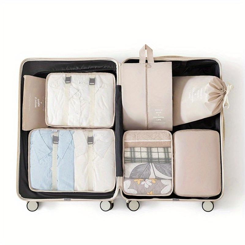 7Pcs Travel Essential Storage Bag Set,Beach Vacation Essentials Accessories,Suitcase Organizer Bags for Luggage