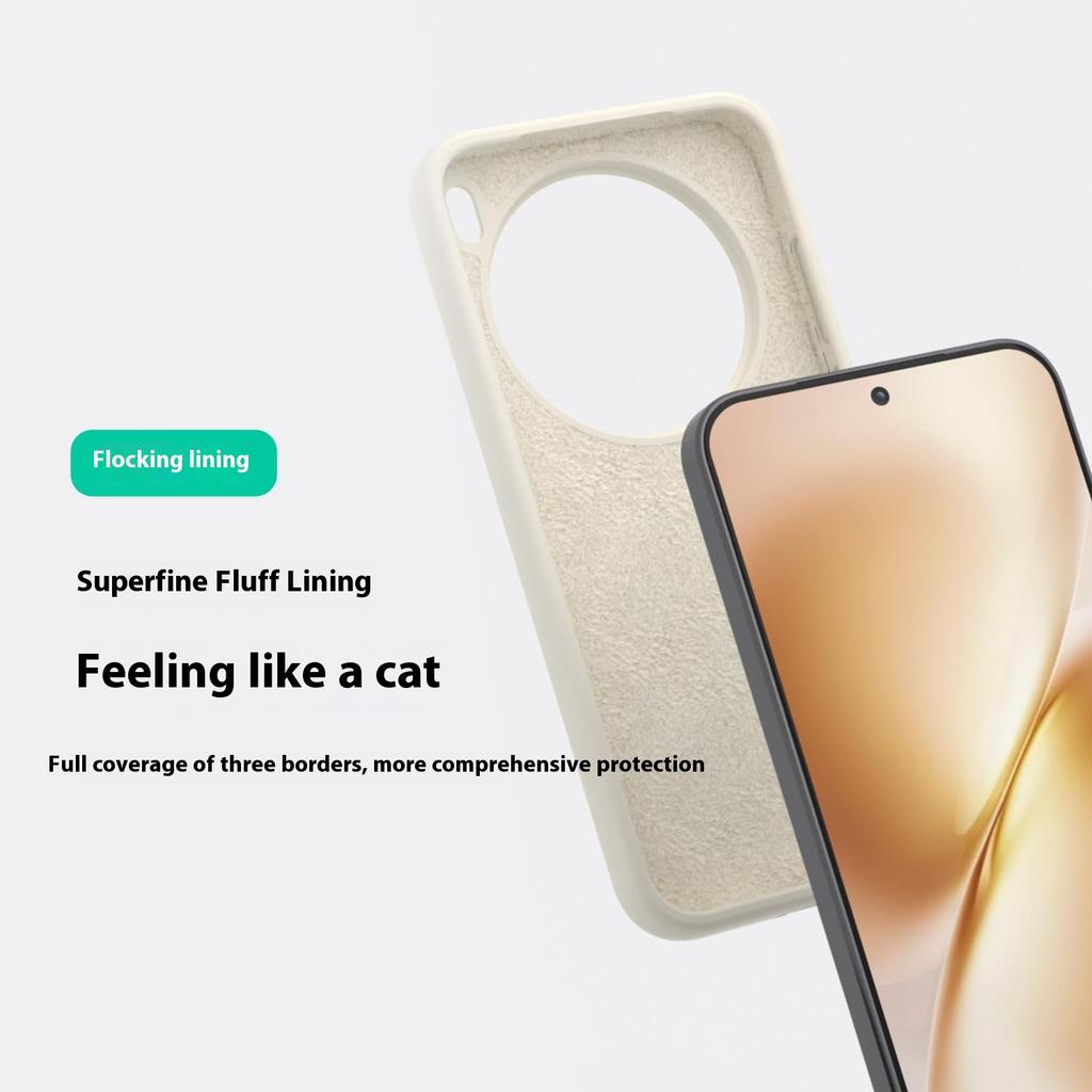 For vivo X200 5G Liquid Silicone Case Compatible with MagSafe Skin-Touch Phone Cover