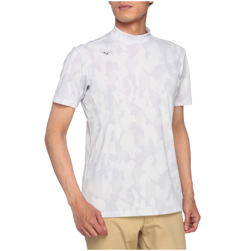 

Mizuno Ice Touch Intercool Short Sleeve Mock Neck Shirt Golf Light Size Cool to the Mock Neck (E2MAA007), Men s Wear, Gray, L, Touch,