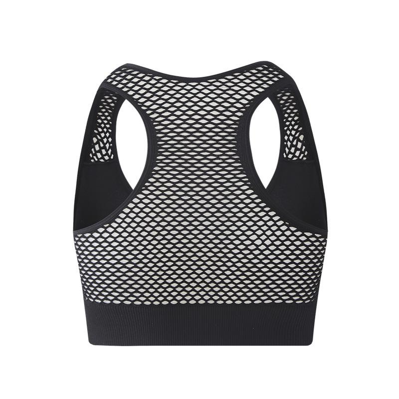Front zipper sports fitness bra Hollow beautiful back Comfortable and breathable hot sale Seamless women's underwear