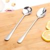 1Pc Long Handle Stainless Steel Spoon for Coffee Ice Cream Stirring Meal Tableware Household Dinner Fruit Fork