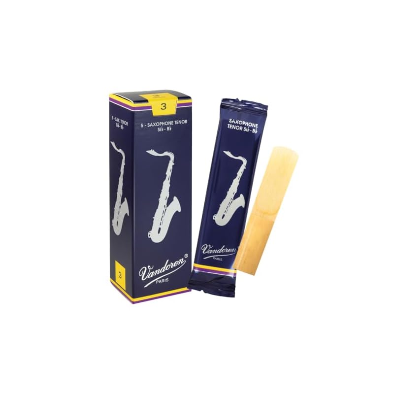 Vandoren Tenor Saxophone Reeds, Traditional, Hardness: 3 (5 reeds)