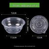 Beiyipin Disposable Plastic Round Takeout Bowls with Lids