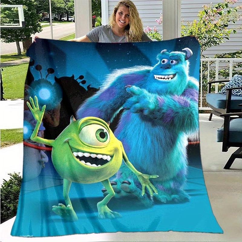 1pc Monsters University Printing Blanket Soft, All Season Throw for Living Room, Bedroom,Personalized Gift with Adorable Cartoon Design