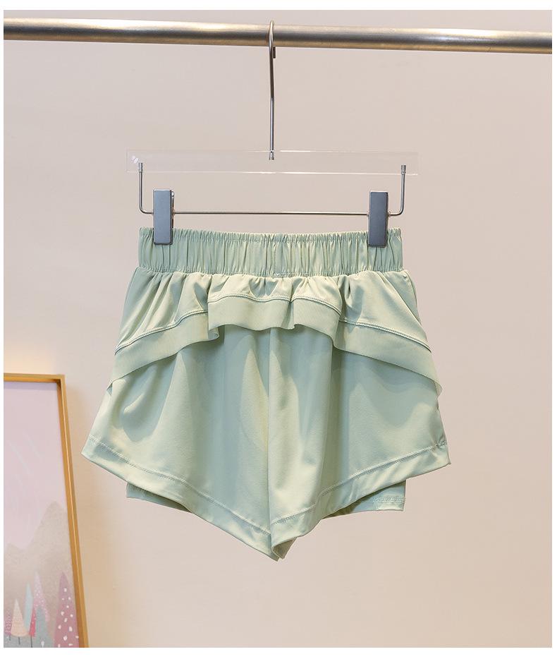 Women's Quick-Dry Summer Yoga Set: Lightweight, Breathable, Anti-Exposure Two-Piece with Short Sleeves and Shorts for Fitness and Running