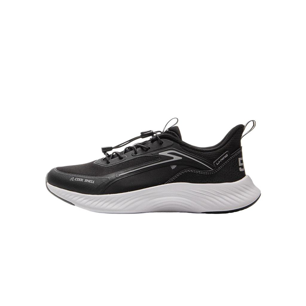 Li Ning Kids Sports Lifestyle Series Simple Comfortable Fashion Versatile Breathable Low-Top Casual Shoes Kids sneaker Black Asphalt-Gray YKCV050-1