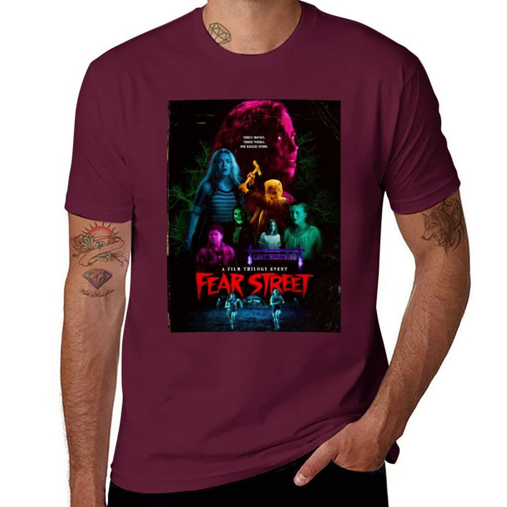 Fear street TShirt plain Short sleeve tee oversizeds men clothings