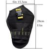 Oxford Fabric Tool Pouch with Buckle Closure, Multi-Pocket Electrician Utility Bag for Hand Tools & Power Drill