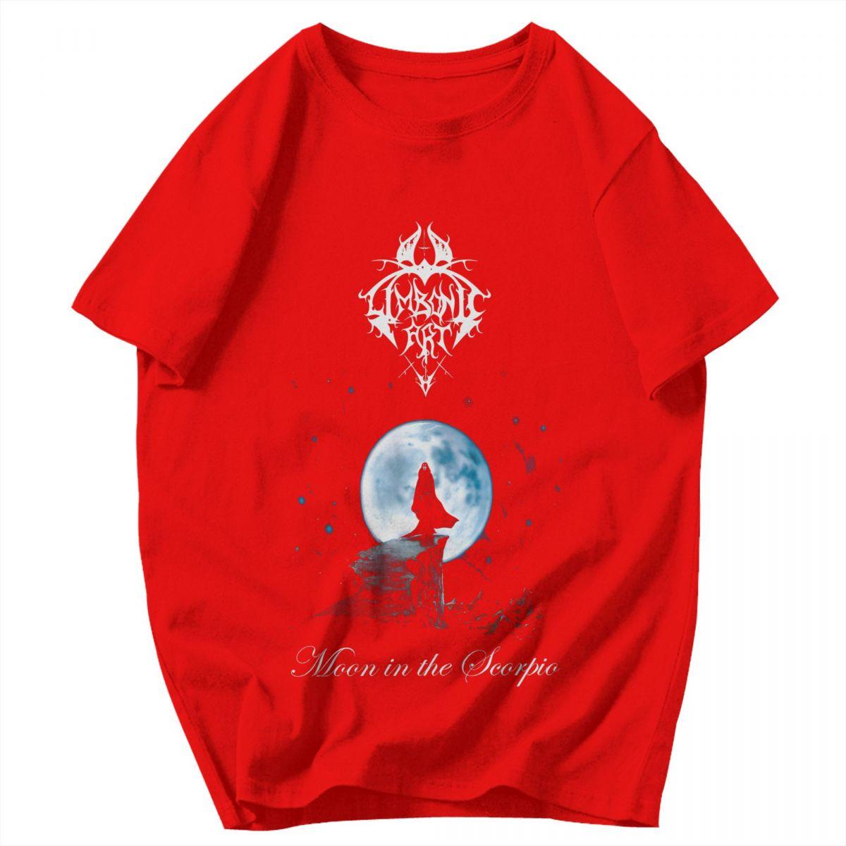 Men T Shirt Limbonic Art Moon In The Scorpio TS Unique Y2K Graphic Crewneck Unisex Clothes T Shirts S