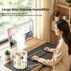 Portable Ultrasonic Humidifier 3 Spray Nozzles Digital Screen Night Light Large Water Tank Silent Aroma Diffuser for Home Use