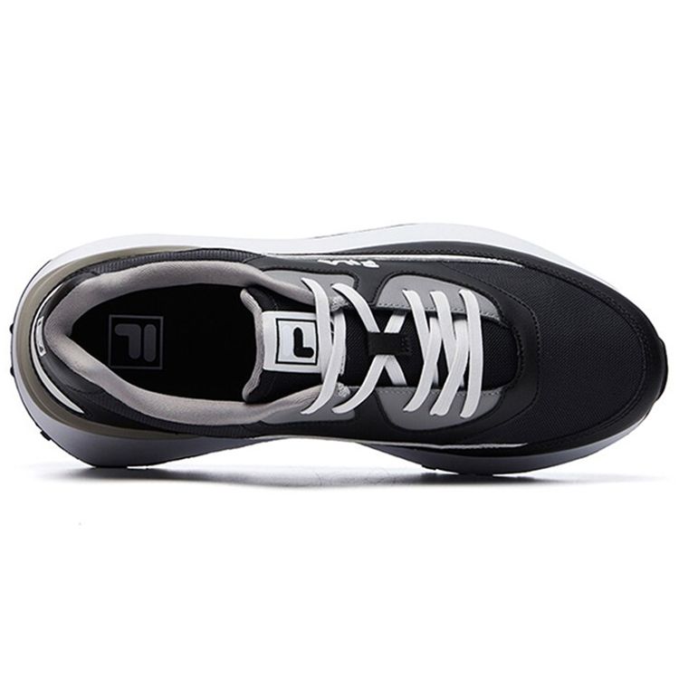 Fila Jogger Cushioning Durable Breathable Low-Top Casual Training Running Shoes Men Sneaker Black Gray F12M111113FBN