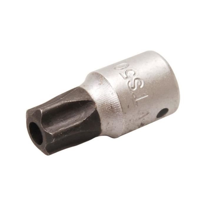Douille à embouts 6,3 mm (1/4") profil TS (pour Torx Plus) avec perçage TS50