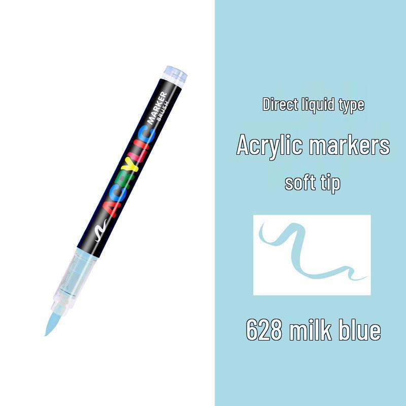 Guangna 8101 Liquid Acrylic Marker Pen Set - 168 Colors, 72 Soft Tips for Student Art, DIY, Hand Painting, and Graffiti.