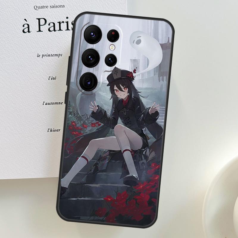 Genshin Impact Zhongli Hutao Case For Samsung Galaxy S26 Ultra S25 S24 S23 S22 S21 S10 Plus S20 FE S25 Ultra Phone Cover