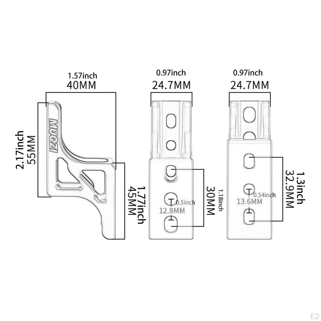 DIY Modified Heavy Duty Folding Bike Front Light Converter Bag Holder Riser Mount