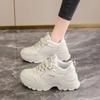 2025 new spring and autumn dirt-resistant dad shoes, light running shoes, soft-soled shock-absorbing sports shoes, women's fashion spring and summer m