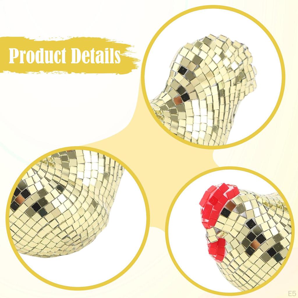 Figurine Decorative Sphere Reflective Glass Mirror Modern Art Shock Resistant Suitable for