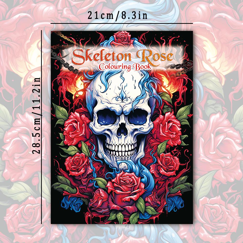 Adult Coloring Book -30 Sheet Spiral Coloring Book, 11.2X 8.3Inch, 100Gsm Thick Paper, Back to School, New Year, Birthday Gift