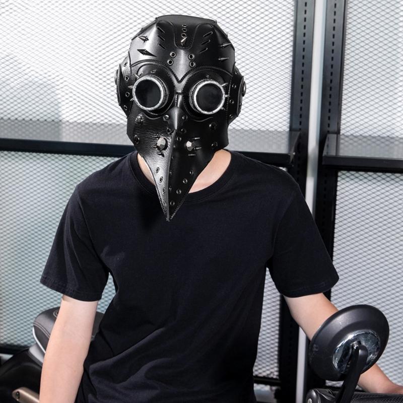 Gothic Steampunk Mask With Breathable Material For Cosplay Enthusiasts Motorcycle Riders Party Punk Style Mask