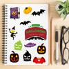 8PCS Halloween Element Creative Card Sticker Poster Notebook DIY Phone Guitar Luggage Skateboard Laptop Phone Waterproof