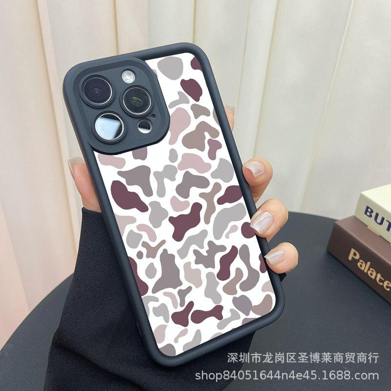 Retro leopard print applies to Apple 17promax mobile phone case iPhone16/15 emery 14/13 protective case 11