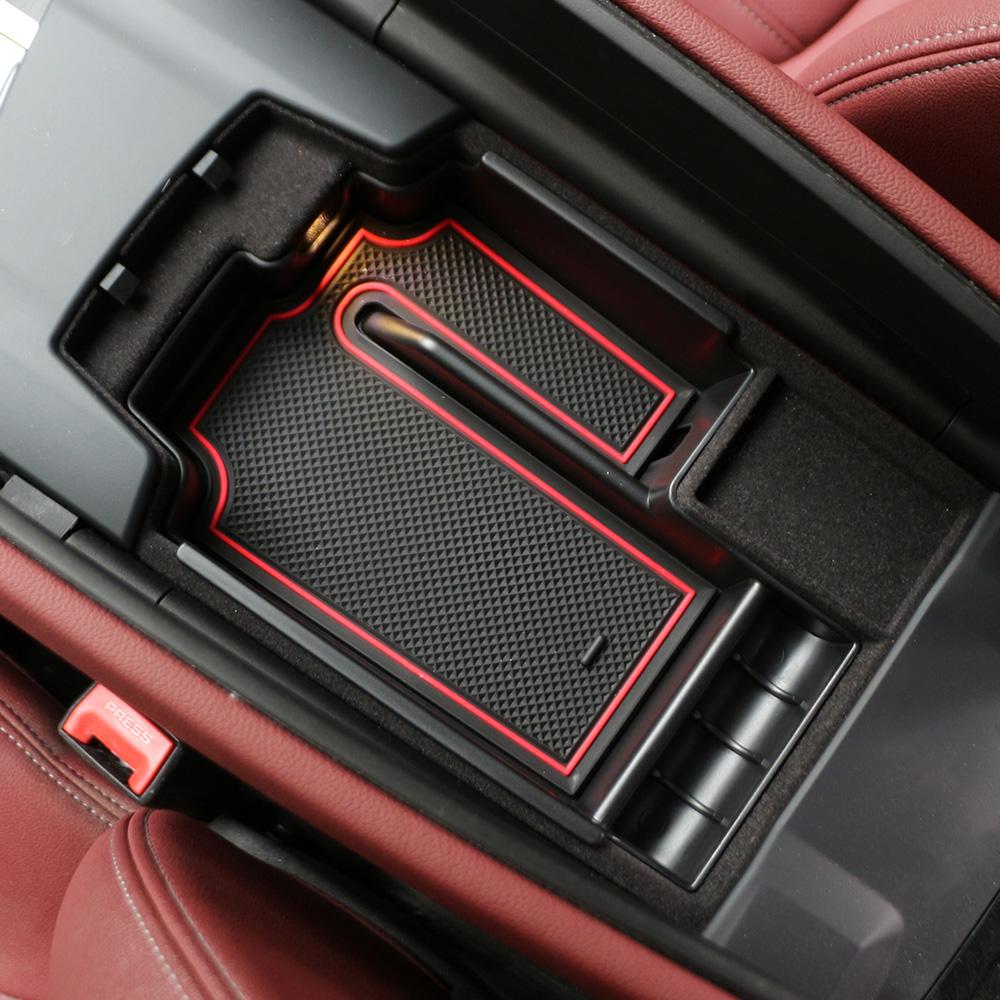 Auto Mittelarmlehnen Aufbewahrungsbox Für BMW 5er G30 G31 2020-2023 Mittelkonsole Organizer Ablage Auto ABS Innenzubehör