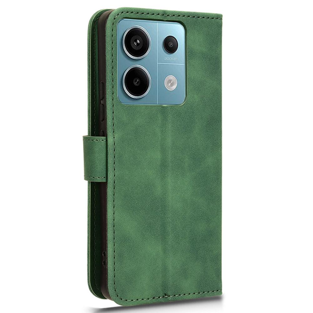 For Xiaomi Redmi Note 13 Pro 5G/Poco X6 5G Wallet Case Skin-touch Texture Leather Phone Cover