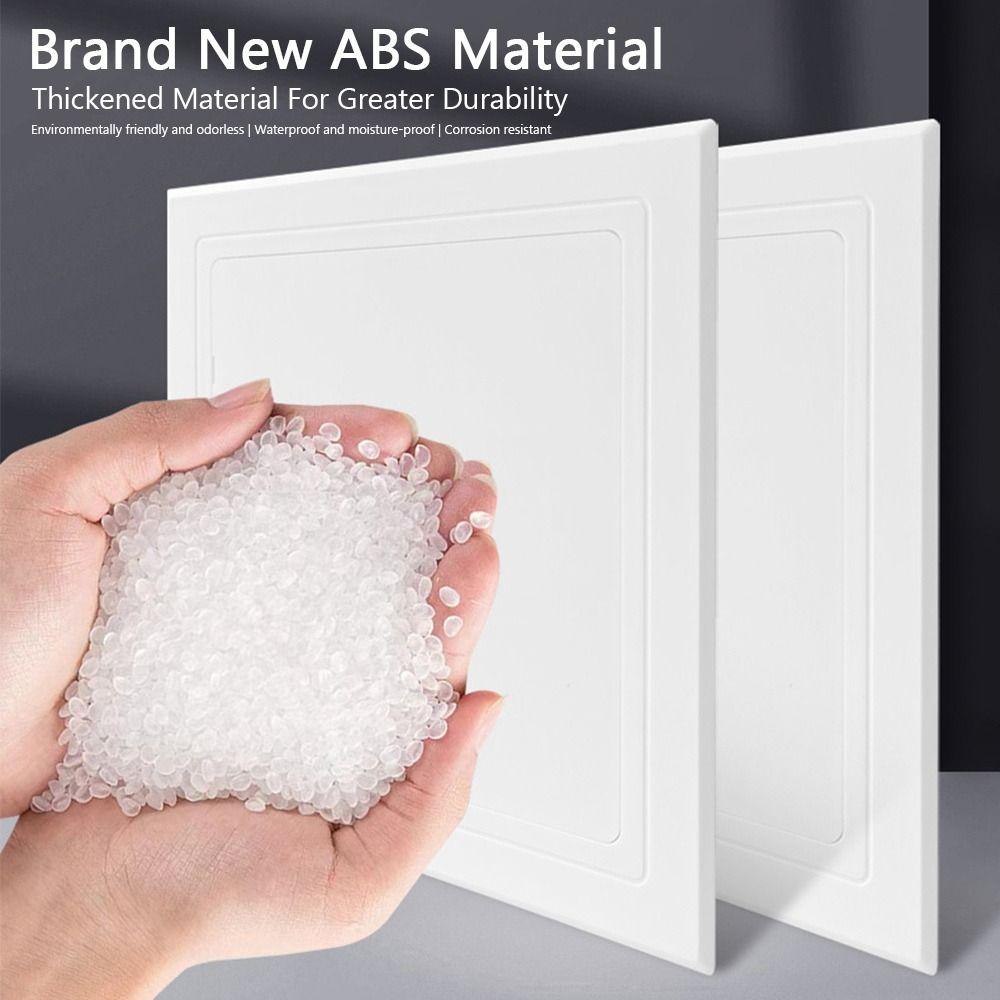 Inspektionsklappe Selbstklebend Zugangspanel Tür Weißer Kunststoff Inspektionsloch Abnehmbar Scharniert Zugangsluke Türen Wand Decke