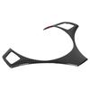 Steering Wheel Button Trim Cover Car Interior Decoration Fits for 3 Series E90 2006‑2012Carbon Fiber Style Gloss Black