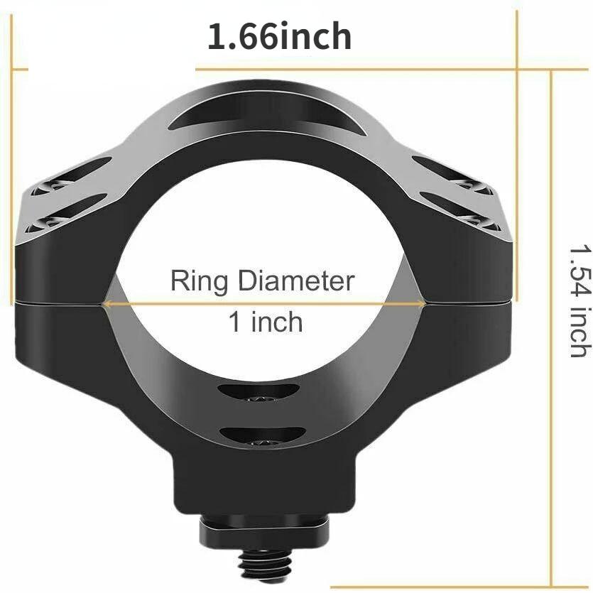 MLOK Flashlight Clamp Aluminum Alloy 25.4mm Flashlight Tube Clamp