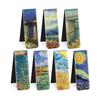 Soft Magnetic Bookmarks, Art Painting Printed Magnetic Book Markers for Students, Suitable for School Home Office Reading