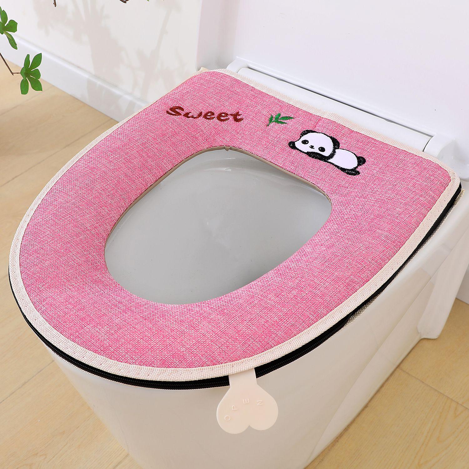 

Новая водонепроницаемая и моющаяся подушка для сиденья унитаза для лета, утолщенная бытовая подушка для сиденья унитаза на молнии для использования весной и осенью