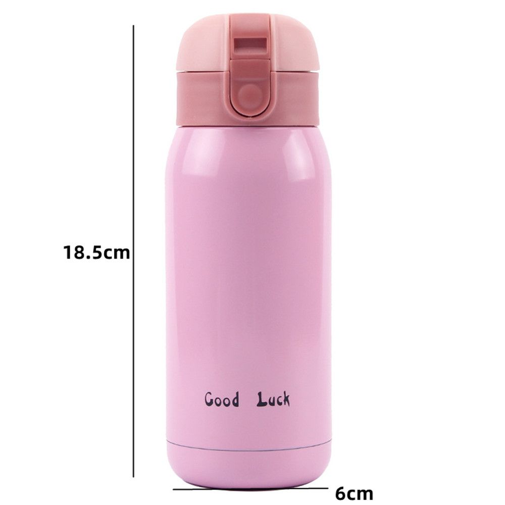 OLDLEY 350ml/12oz Kids Stainless Steel Water Bottle With Straw For