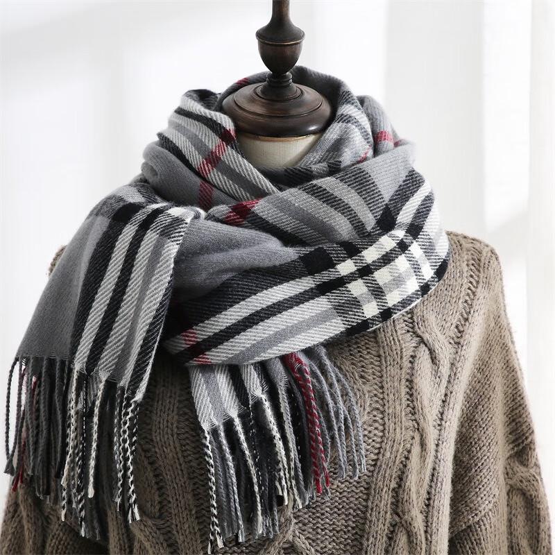 

Fumaide Imitation Cashmere Plaid Scarf