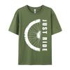 Just Ride MTB Mountainbike Einfacher Stil Baumwolle Unisex T-Shirt Comics Oberteile Hemden Neuankömmling Lässiges Oberteil T-Shirts