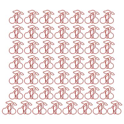50PCS Paper Clips Slip Resistant Portable Exquisite Surface Fruit Shape Document Organizing for Home School Office