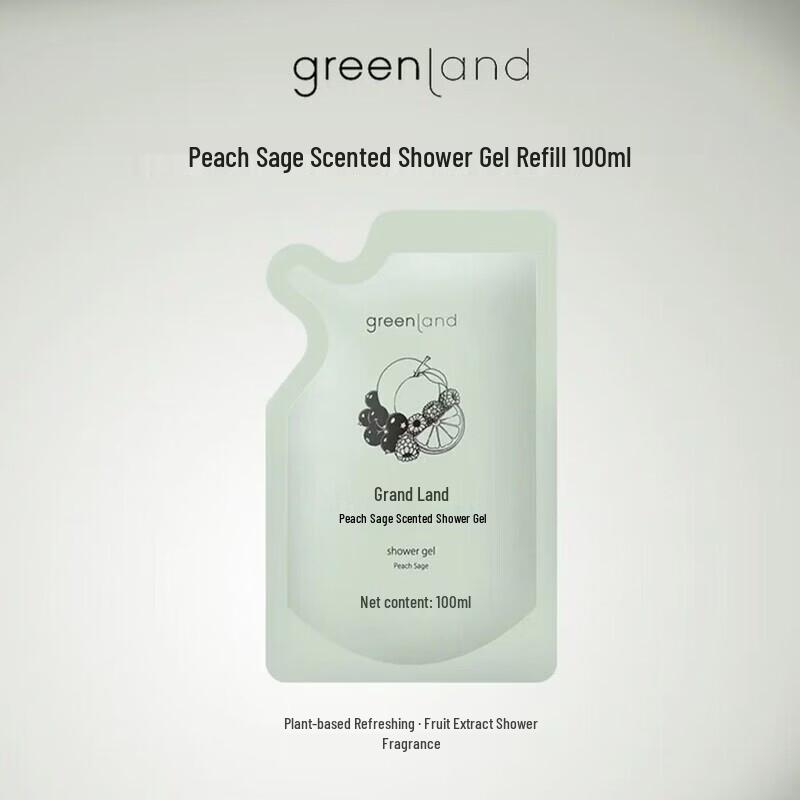 Grandland Peach & Sage Scent Shower Gel Refill