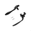 Aluminum Alloy Pane Handle, Stainless Steel Locking Casement Security Lock Black 38 Left