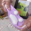 Kattenpoot Squishy, Handgemaakte Jumbo Kattenpoot Knijpspeelgoed, 5 Inch Zwart Reuzen Fidget Speelgoed voor Stressverlichting