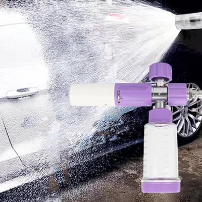 100ml Verstellbarer Wasser-Schaumtopf mit 1/4 Zoll Schnellkupplung Seifenschaum-Sprühflasche Hochdruckreiniger-Pistole für Autowäsche I5X3