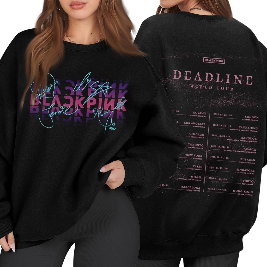 Women's Fashion Long Sleeve Solid Color Round Neck Loose Pullover Sweater Top