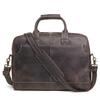 Retro Men'S Bag, Genuine Leather Men'S Laptop Bag, Crazy Horse Leather One-Shoulder Messenger Business Bag, Cowhide Briefcase.