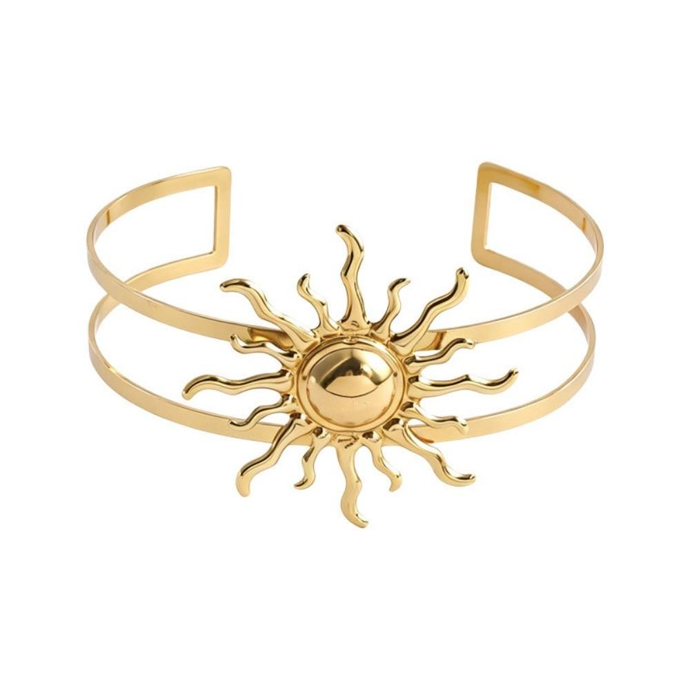 Sun Open Cuff Bangles Sunflower Open Cuff Armlet New Cuff Arm Ring  Women
