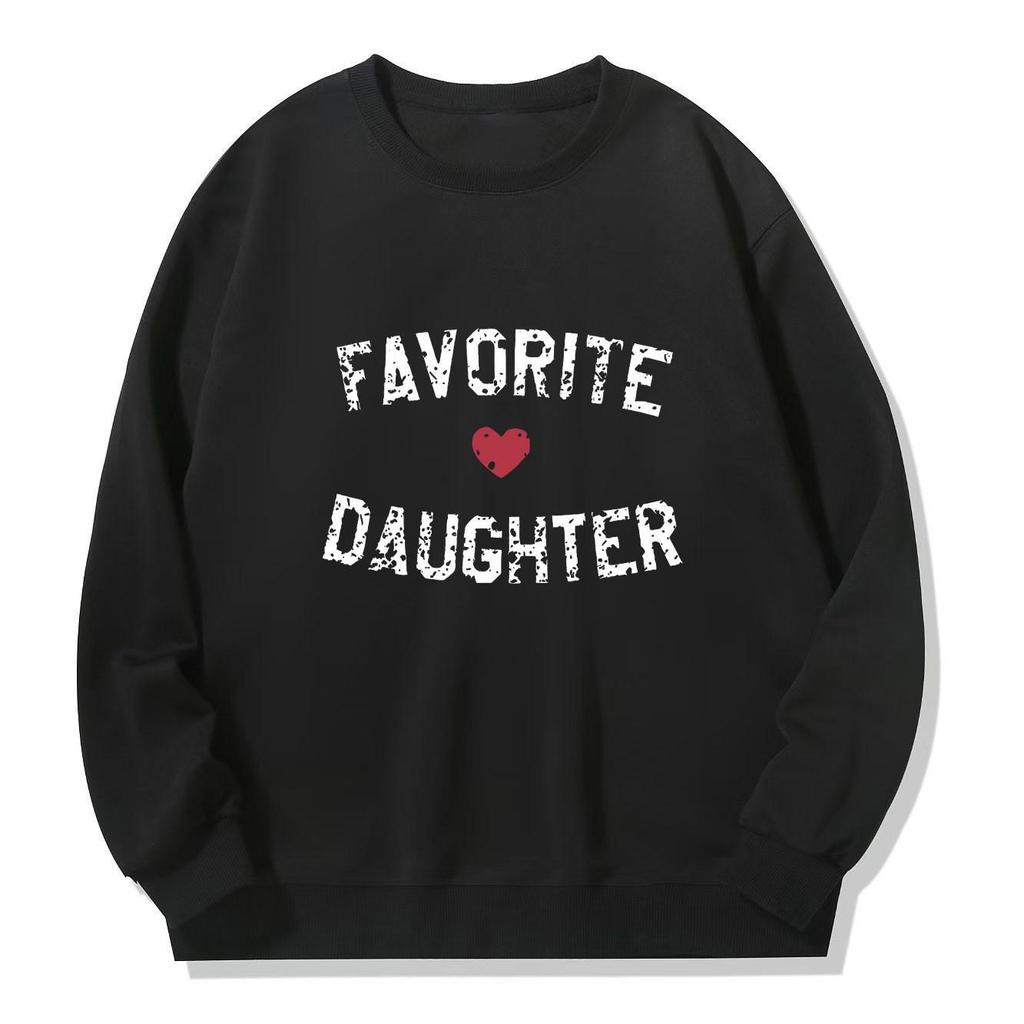 "Life is Better with My Boys" Cotton Long-Sleeve Trendy Hoodie