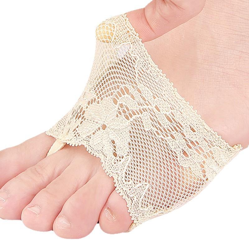 Spring and Autumn Sub-toe Lace Half-palm Socks Cover Cloud Cotton Pad Slow Pressure Anti-slip Open-toed Fish Mouth Half-section Invisible Socks Cover