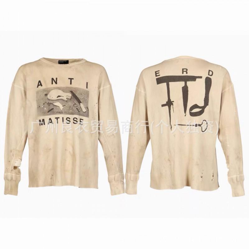 Unisex Vintage Washed Hooded Sweatshirt With Retro Print Loose Fit Cotton Pullover Fall