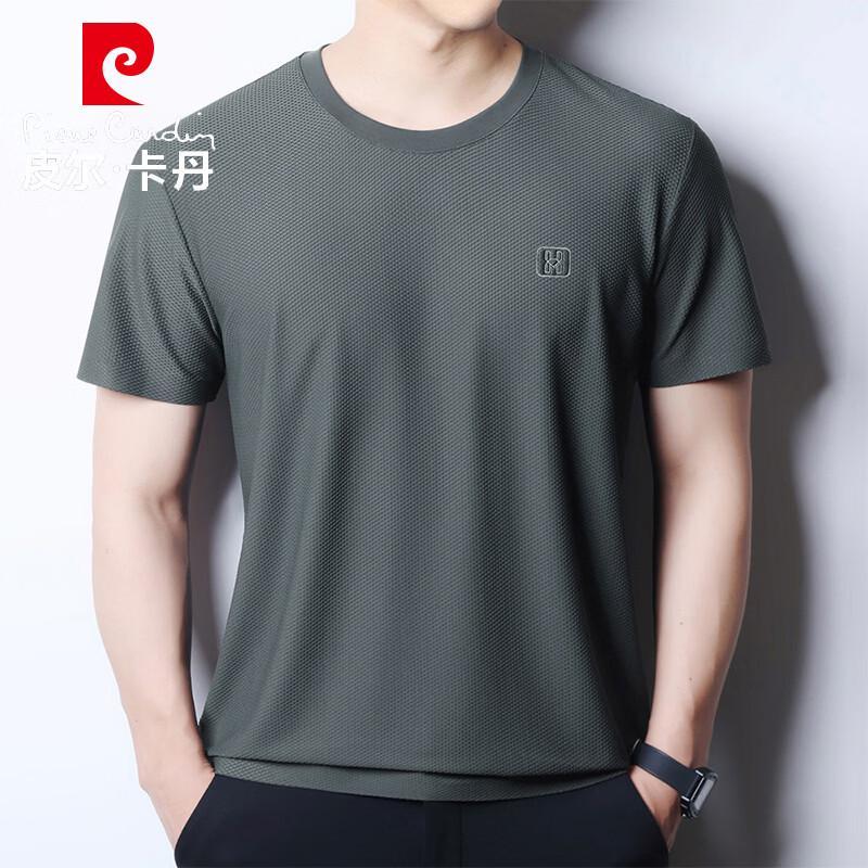 

Pierre Cardin Men s Quick-Dry Round Neck Short Sleeve T-Shirt 2XL