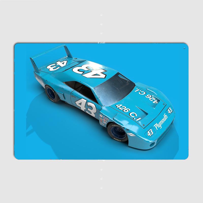 Plymouth Superbird Richard Petty Classic Car Supercar Retro Metal Poster Sign Club Mural Wall Decor Tin Room Decor Home Decor