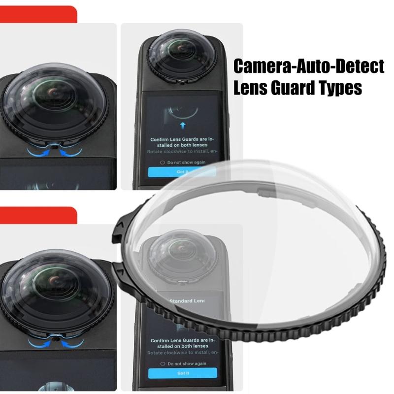 Optical Glass Camera Lens Shield With Detachable Design Scratch Resistant Optical Glass Cover For X5 Outdoor Shoot